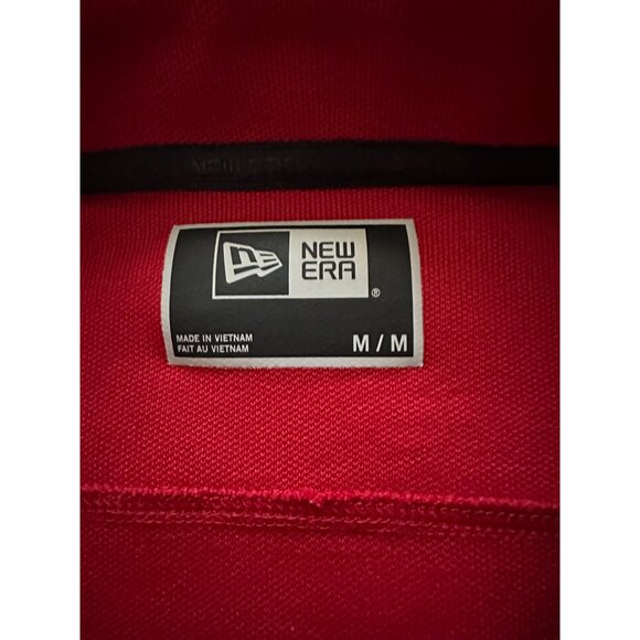 New Era Rutgers Scarlett Knights Men's SZ Medium Logo Short Sleeve Polo Red - Picture 11 of 12